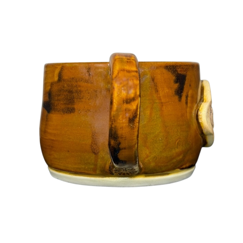Ceramic mug from Chikamu Arts with a rustic design inspired by Mirror Lake Diner Oakley Utah Mug Chikamu Arts