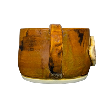 Ceramic mug from Chikamu Arts with a rustic design inspired by Mirror Lake Diner Oakley Utah Mug Chikamu Arts