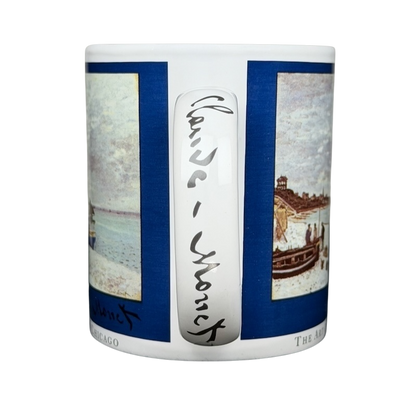 Copco Monet The Beach at Sainte-Adresse mug featuring beautiful artwork and signature design