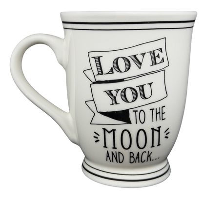 Love You To The Moon And Back Mug Mud Pie featuring a charming design and curved handle