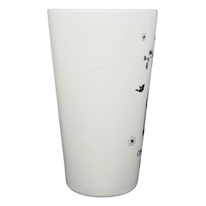 Natural Life Come Home For Love mug in white with floral and bird designs for cozy beverages