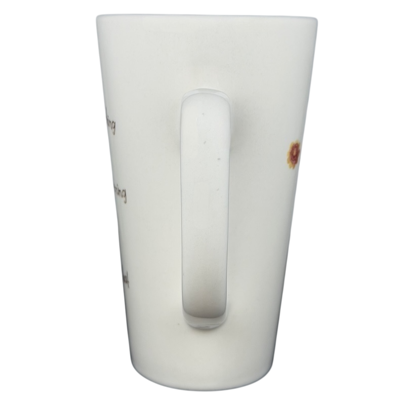 Natural Life Dance as if no one were watching mug with whimsical flower design