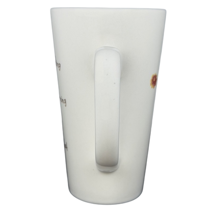 Natural Life Dance as if no one were watching mug with whimsical flower design