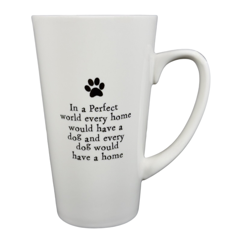 Natural Life every home would have a dog mug featuring an inspirational quote and paw print design