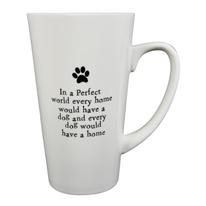 Natural Life every home would have a dog mug featuring an inspirational quote and paw print design