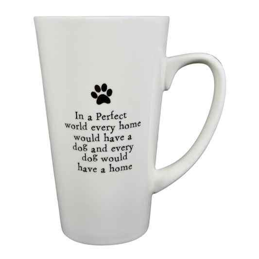 Natural Life every home would have a dog mug featuring an inspirational quote and paw print design