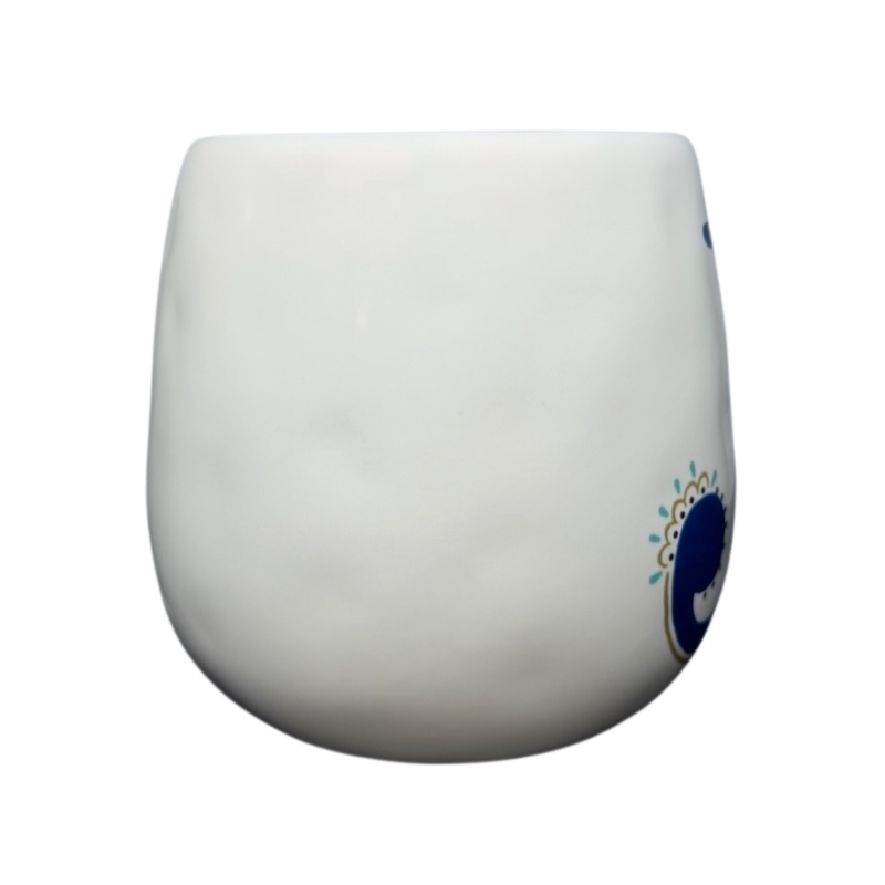 Letter 'J' Monogram Initial Cup Of Happy Mug Natural Life with colorful designs and a smooth finish