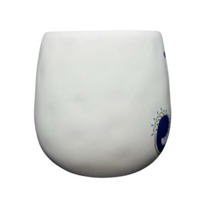 Letter 'J' Monogram Initial Cup Of Happy Mug Natural Life with colorful designs and a smooth finish