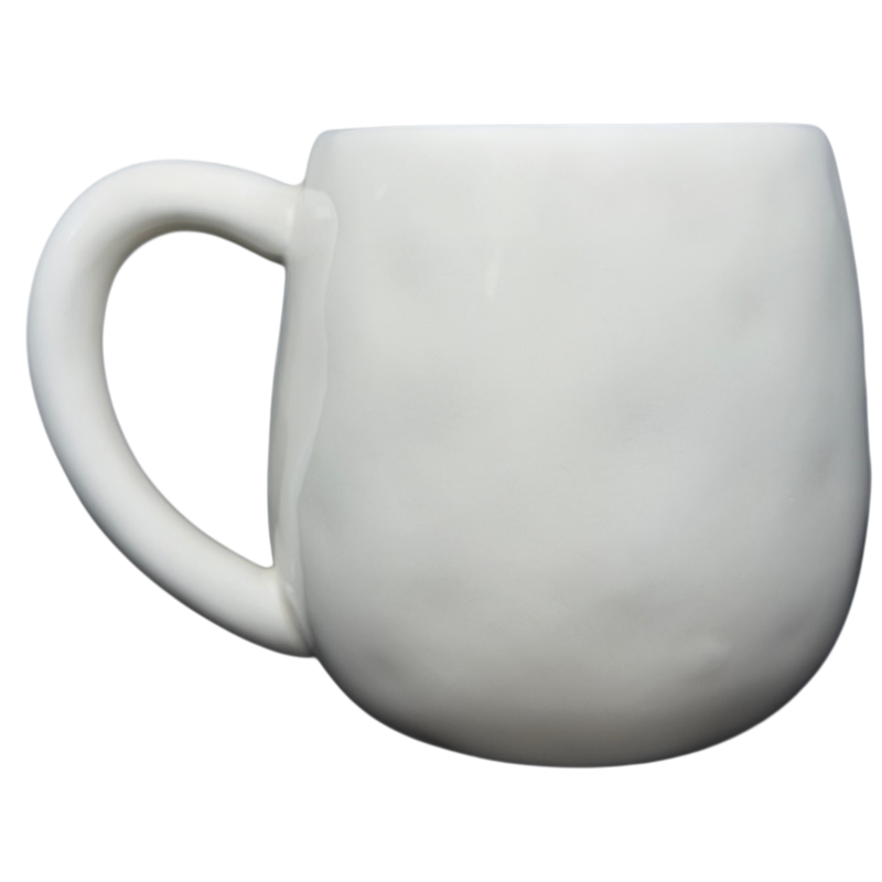 White ceramic Letter 'J' Monogram Initial Cup Of Happy Mug Natural Life for personalized gifting