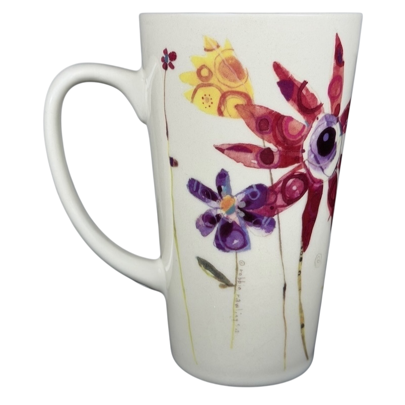 Natural Life Life is Good mug featuring colorful floral designs for a cheerful beverage experience