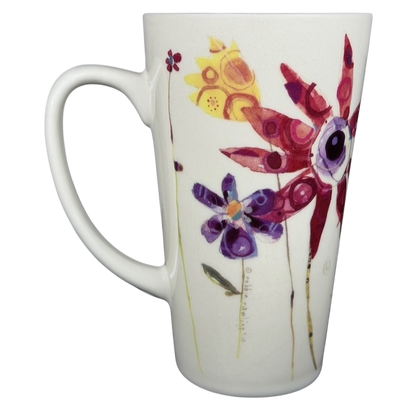 Natural Life Life is Good mug featuring colorful floral designs for a cheerful beverage experience