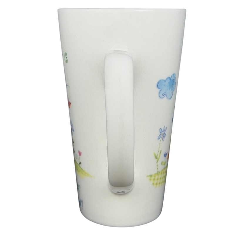 Natural Life mother is a friend mug featuring colorful floral designs and an inspirational message