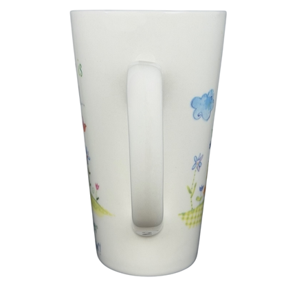 Natural Life mother is a friend mug featuring colorful floral designs and an inspirational message