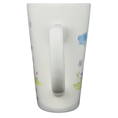 Natural Life mother is a friend mug featuring colorful designs and whimsical illustrations