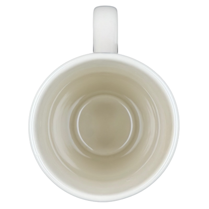 Natural Life Sisters Are Friends Forever mug with a smooth, clean interior design