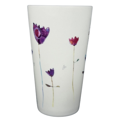 Natural Life Sisters Are Friends Forever mug with colorful floral design and inspirational message