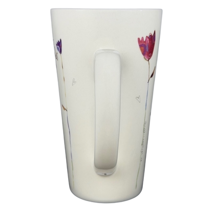 Natural Life Sisters Are Friends Forever mug with colorful floral design and unique handle