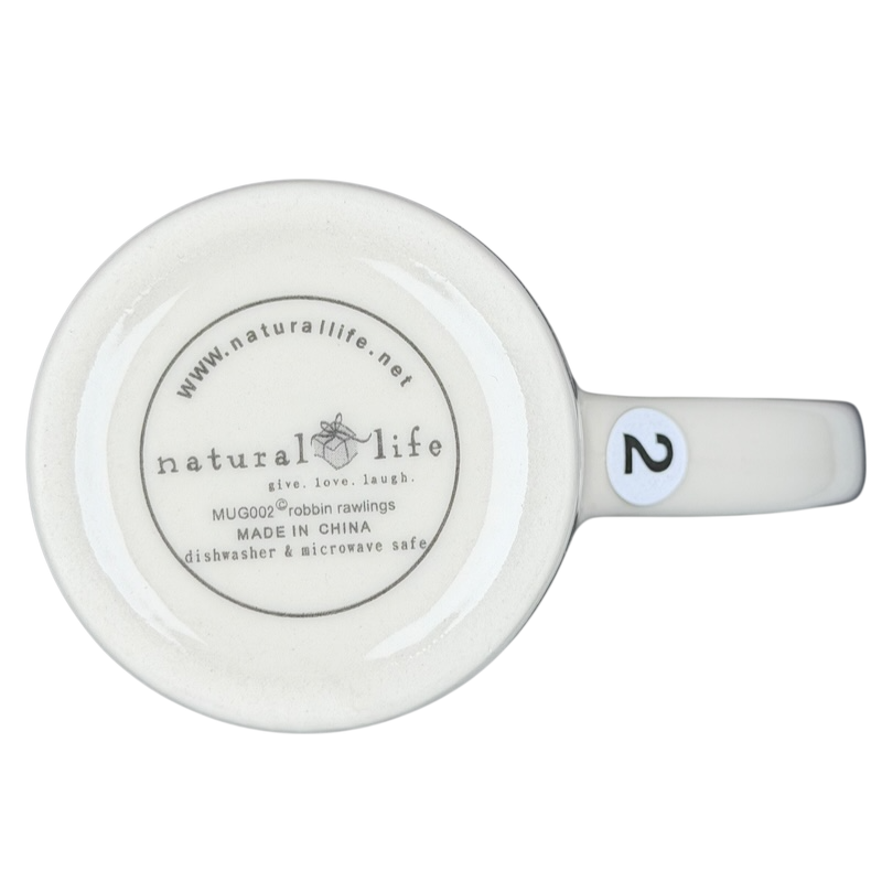 Natural Life Sisters Are Friends Forever mug with a classic design and a white finish