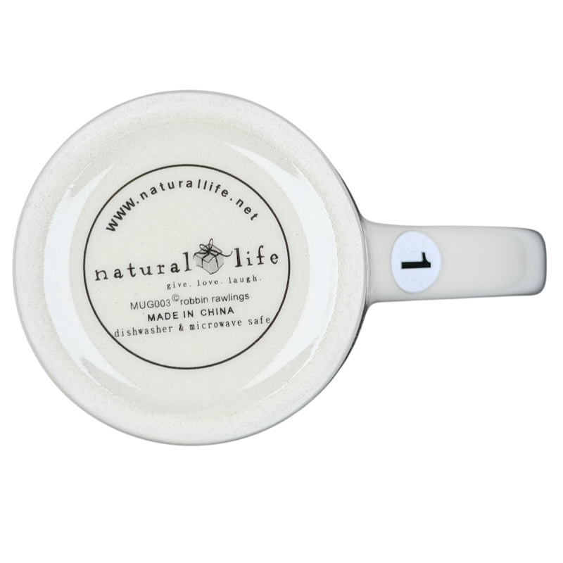 Natural Life There's an Angel Watching Over You mug with a simple design, perfect for warm beverages