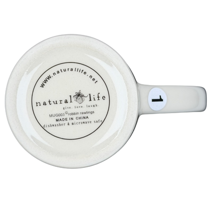 Natural Life There's an Angel Watching Over You mug with a simple design, perfect for warm beverages