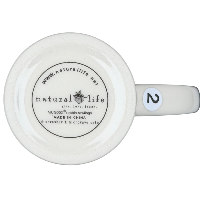 Natural Life There's an Angel Watching Over You mug with a simple design, perfect for everyday use