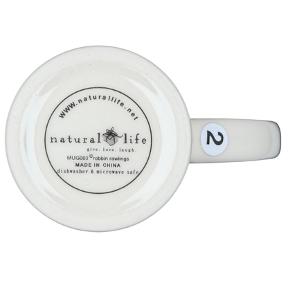 Natural Life There's an Angel Watching Over You mug with a simple design, perfect for everyday use