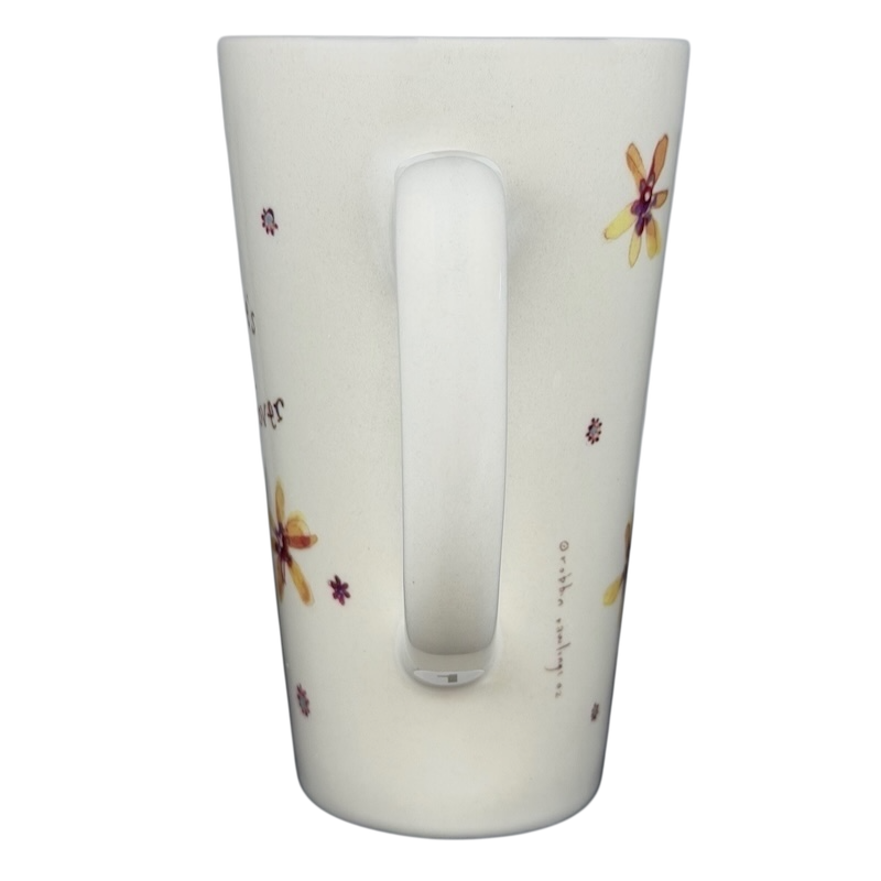 Natural Life There's an Angel Watching Over You mug with floral design and comfortable handle