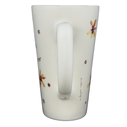 Natural Life There's an Angel Watching Over You mug with floral design and comfortable handle