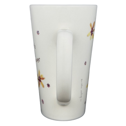 Natural Life There's an Angel Watching Over You mug with floral design and inspirational message