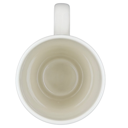 Natural Life work like you don't need the money mug in white with a simple interior design