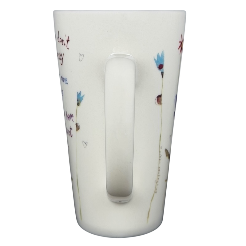 Natural Life work like you don't need the money mug with floral design and inspirational message