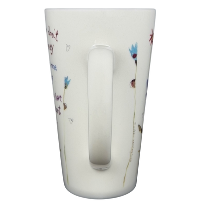 Natural Life work like you don't need the money mug with floral design and inspirational message