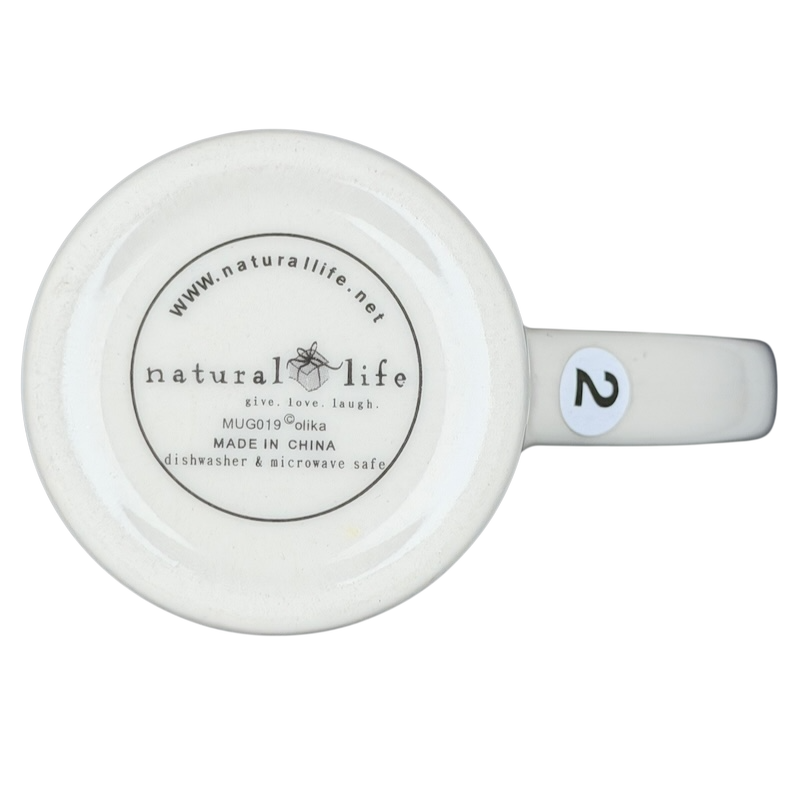 Natural Life You Mean The World To Me mug with a simple design and dishwasher safe feature