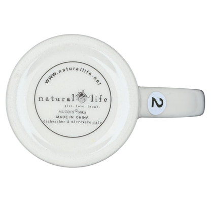 Natural Life You Mean The World To Me mug with a simple design and dishwasher safe feature