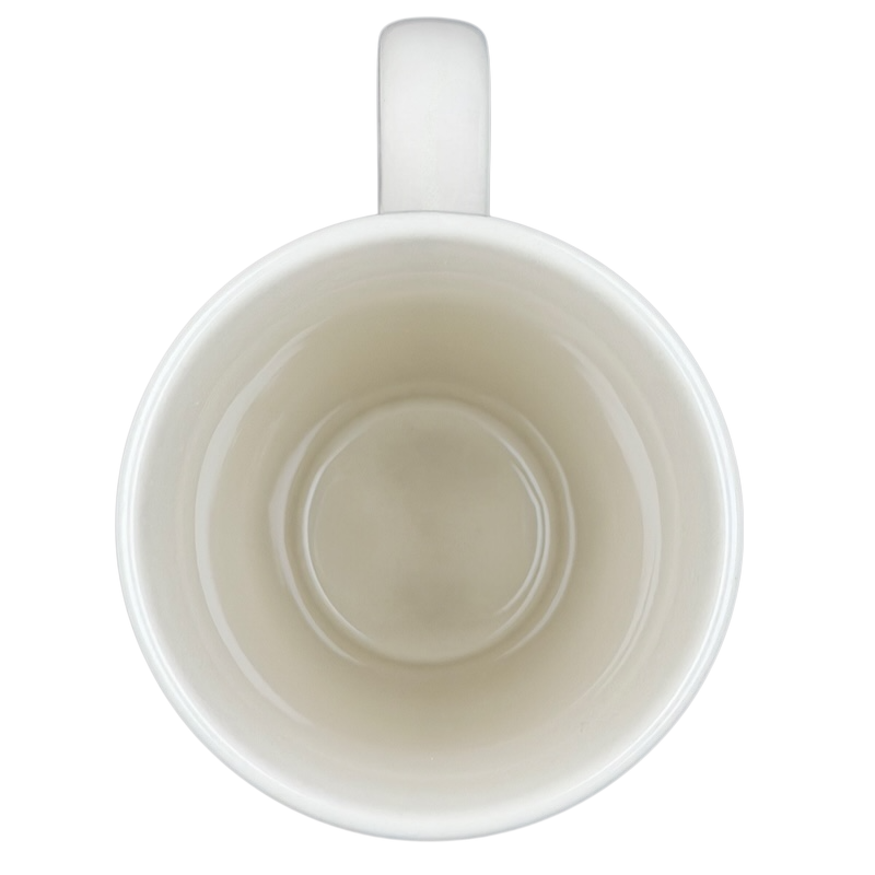 Inside view of the Natural Life You Mean The World To Me mug showcasing its smooth ceramic design