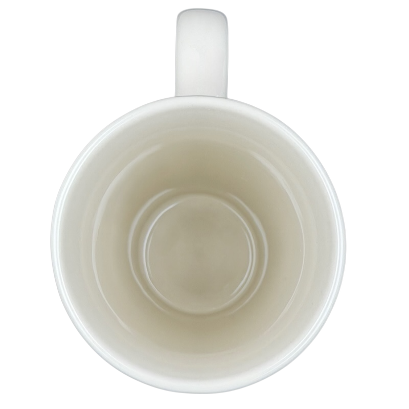 Inside view of Natural Life You Mean The World To Me mug showcasing its smooth ceramic finish