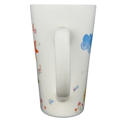 Natural Life You Mean The World To Me mug featuring colorful flower designs and inspirational motifs