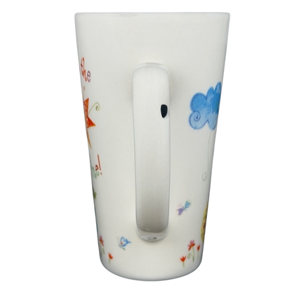 Natural Life You Mean The World To Me mug featuring colorful designs and a unique handle