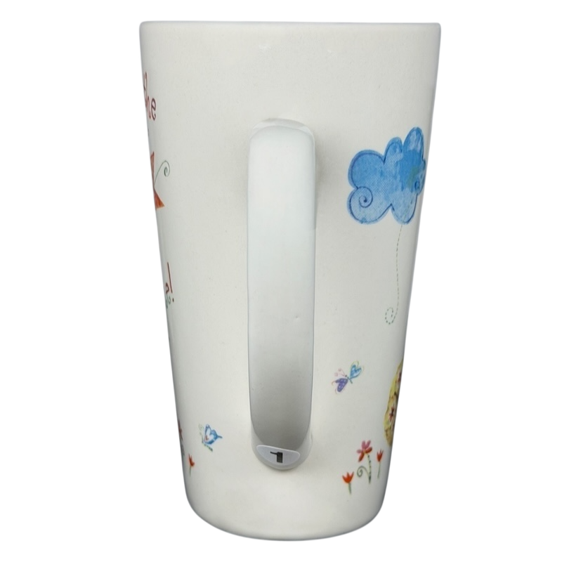 Natural Life You Mean The World To Me mug with colorful floral designs and uplifting message