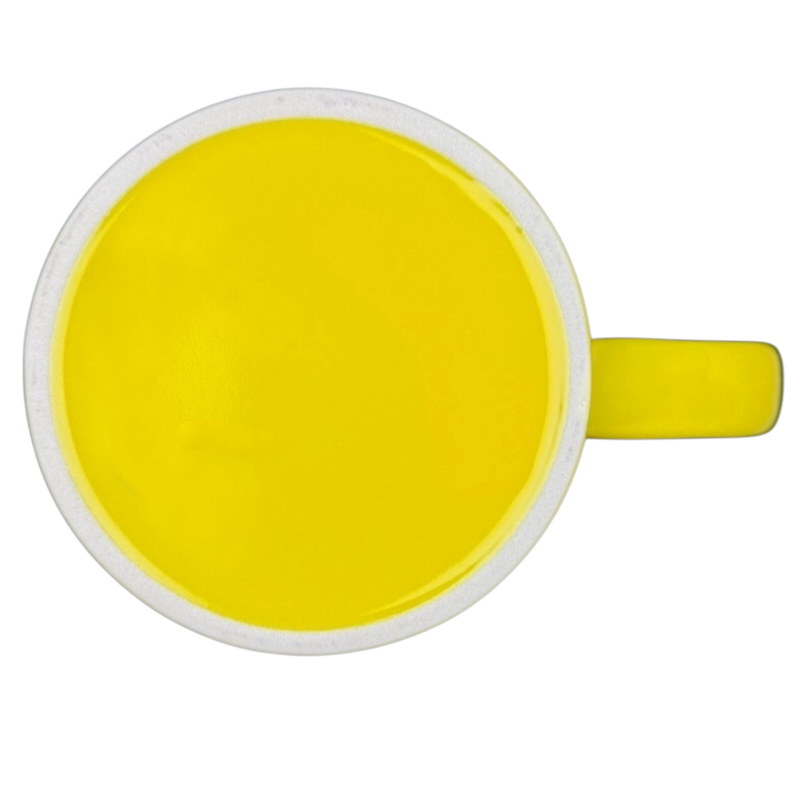 NBC Sunday TODAY Willie Geist collectible yellow mug with a bright yellow design for coffee lovers