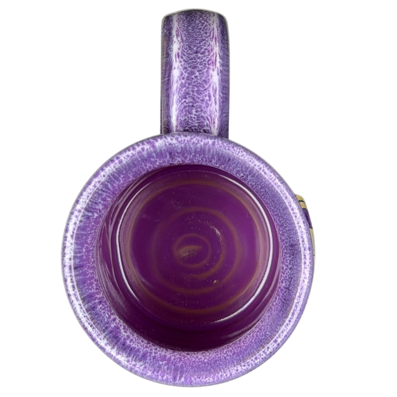 Purple Deneen Pottery Mug from Original Pancake House Poway and Temecula California Deneen Pottery