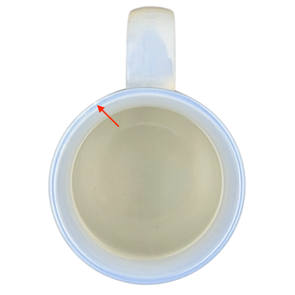 Otagiri Blue Iris tankard vintage mug with elegant floral design and unique handle