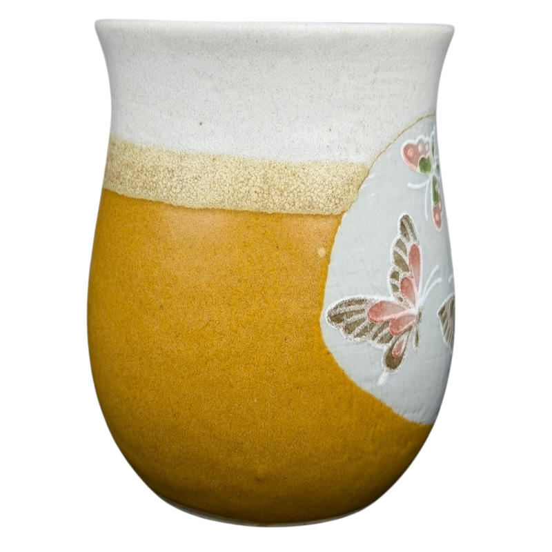 Otagiri butterflies tankard vintage mug with a unique design featuring colorful butterflies