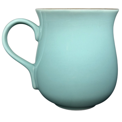 Otagiri calico cat vintage tankard mug in soft blue color with a smooth finish and comfortable handle