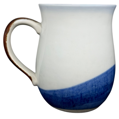 Otagiri lighthouse seagull vintage mug with a blue striped design and a classic ceramic finish