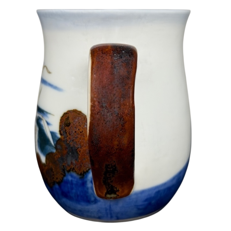 Otagiri lighthouse seagull vintage mug featuring a scenic coastal design and a unique handle