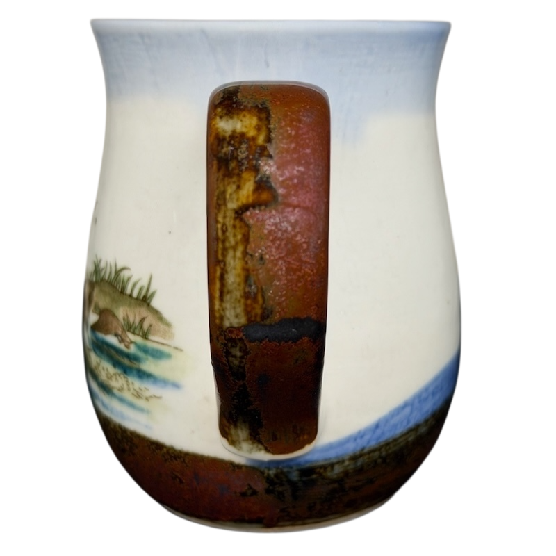 Otagiri mallard ducks vintage tankard mug featuring scenic nature design and a rustic handle