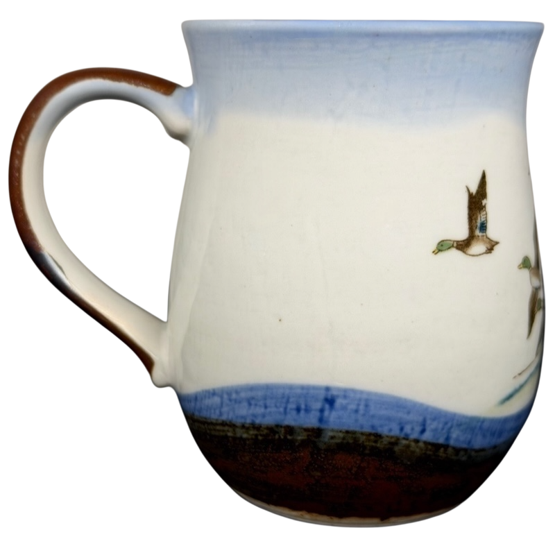 Otagiri mallard ducks vintage tankard mug featuring hand-painted duck designs and a classic shape