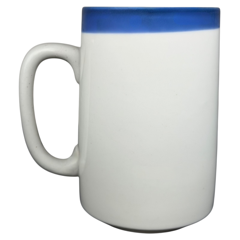 Otagiri orca vintage mug in cream color with blue accent at the top for collectors and enthusiasts
