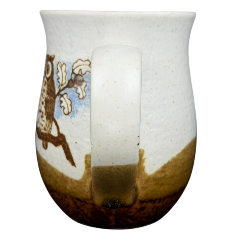 Otagiri owl pair mug vintage featuring a whimsical owl design with natural earthy colors